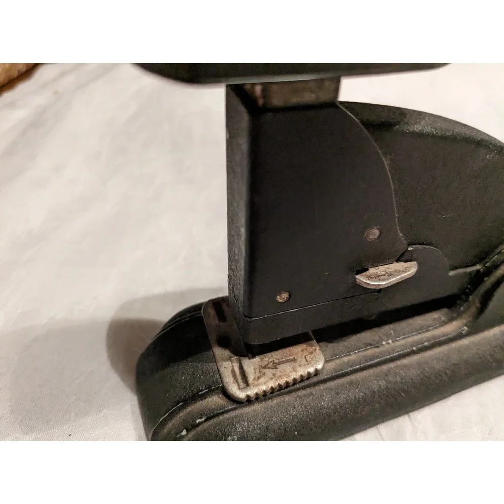 Stapler Art Deco Speed Office Supply Products Desk Accessory Black Old Retro Vtg